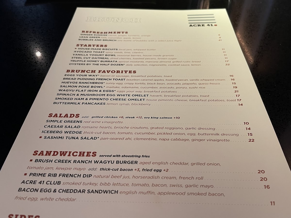 Acre 41 Menu - Image 6